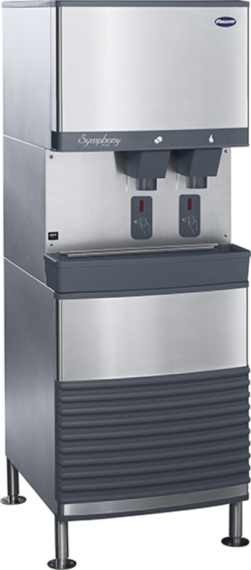 Symphony Plus 110fb414a-s Ice And Water Freestanding Dispenser With Sensorsafe Infrared Dispense Stores 90 Lbs Of Chewblet Nugget Ice And Produces Up To 425 Lbs Daily 110FB414AS