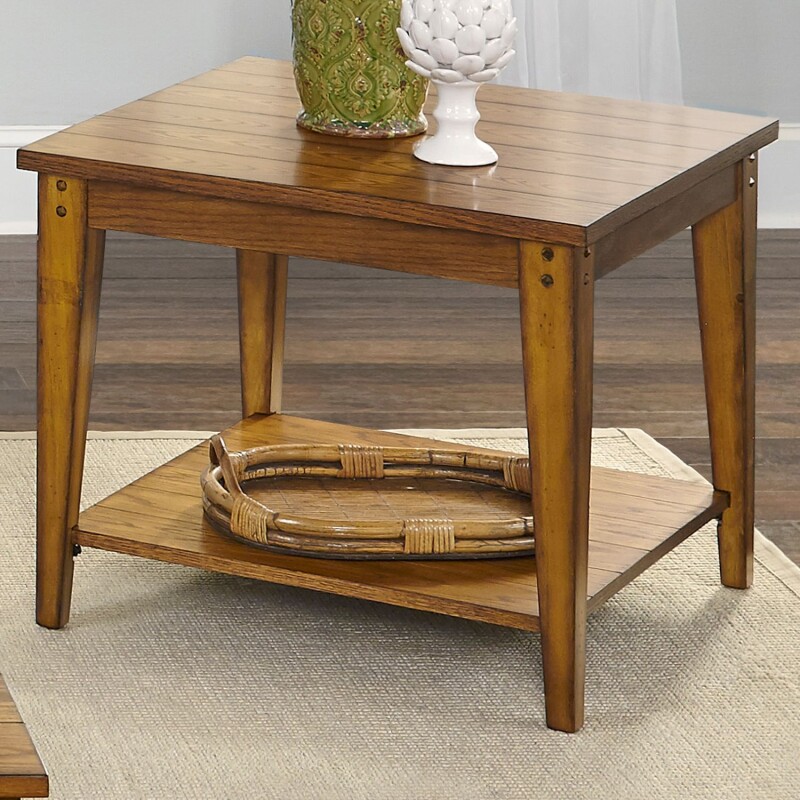 Lake House Square Lamp Table 110OT1023