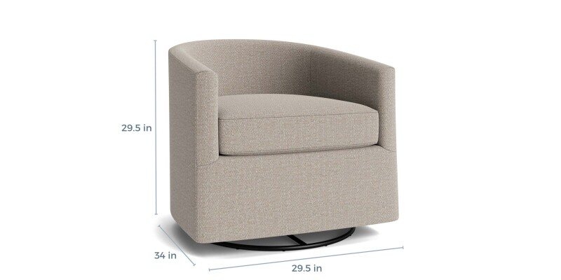 Maxwell Barrel Back Swivel Glider Chair 11100924