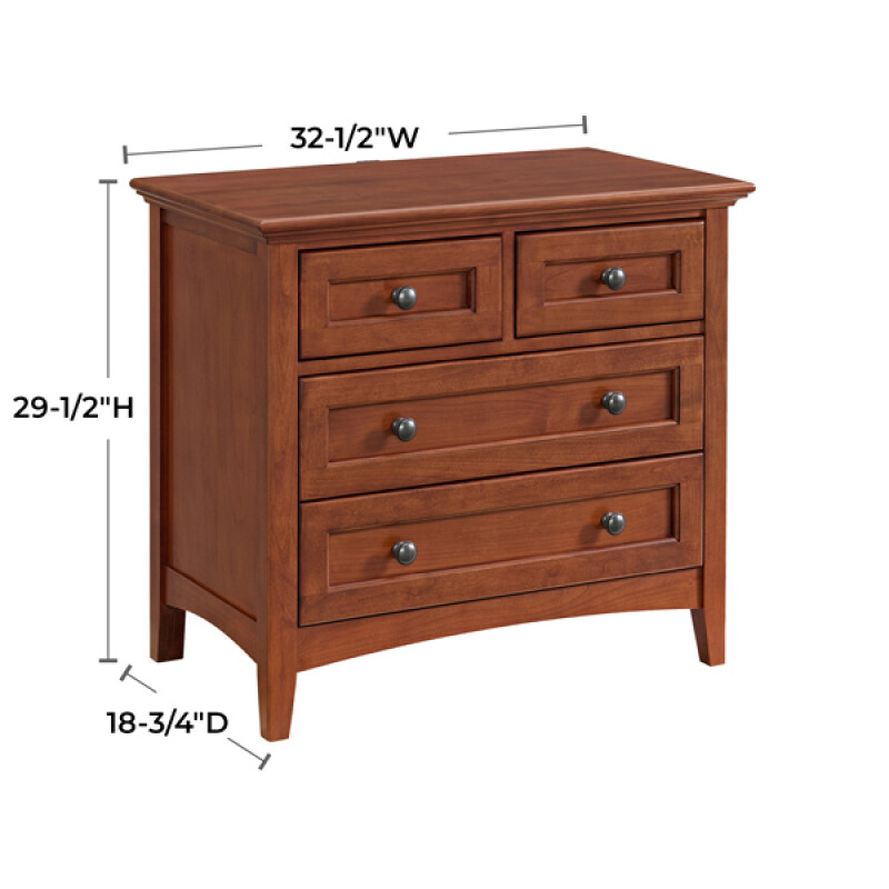 1113 Mckenzie 4-drawer Nightstand 1113GAC