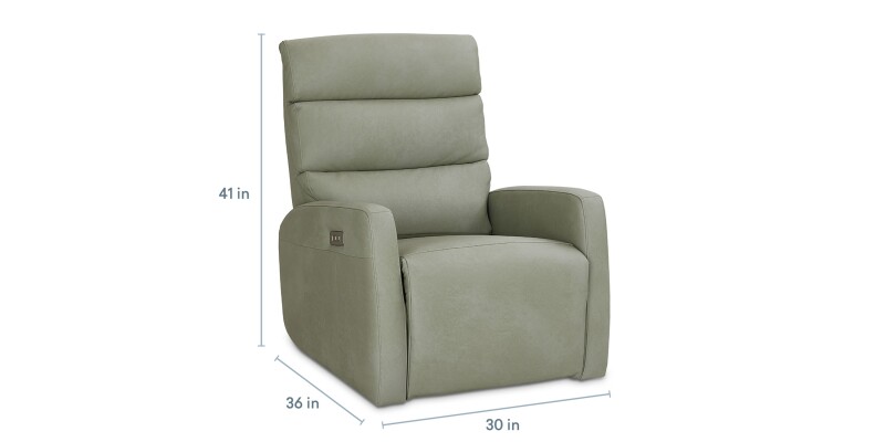 Hudson Leather Track Arm Zero Gravity Power Recliner 11170L53