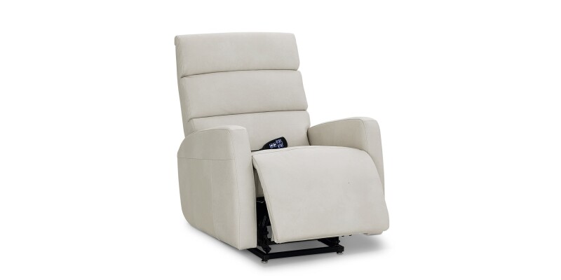 Hudson Leather Track Arm Lay Flat Power Lift Recliner 1117L0L72351