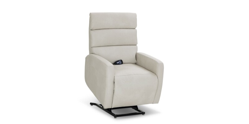 Hudson Leather Track Arm Lay Flat Power Lift Recliner 1117L0L723525