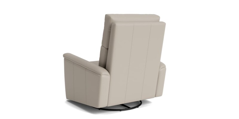 Harris Leather Pad Arm Swivel Glider Power Recliner 11199L53