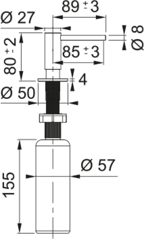 Atlas Soap Dispenser - ATL-SD-IBK 1120625484, product image 6 of 6