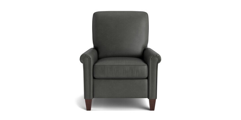 Thompson Leather Panel Arm Accent Chair 112402L55