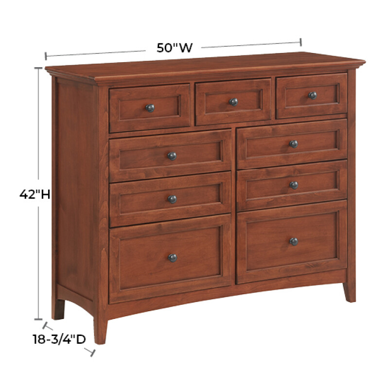 1127 Mckenzie 9-drawer Dresser 1127GAC