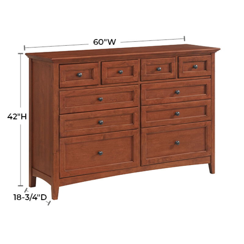 1128 Mckenzie 10-drawer Dresser 1128PEC