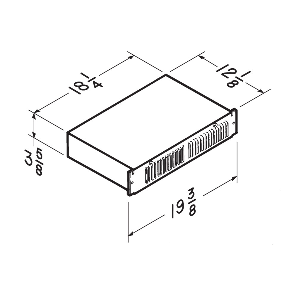 Kickspace Heater, 1500W 240VAC, 750/1500 W 120 VAC 114