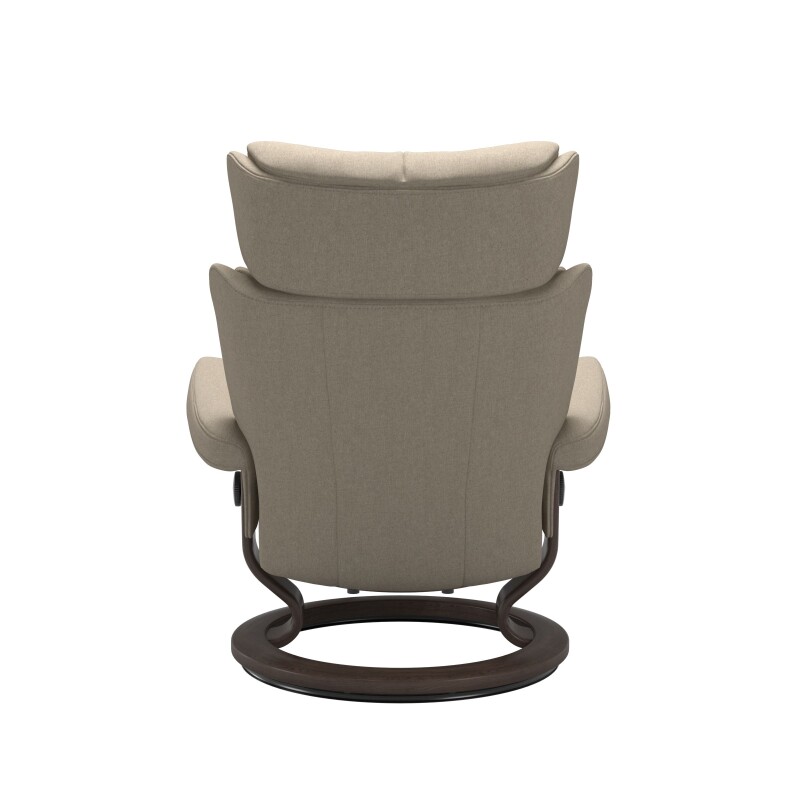 Stressless® Magic (M) Classic Base Recliner with Ottoman 11440155798111