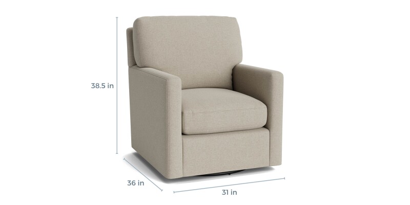 Trent Track Arm Swivel Chair 11440529
