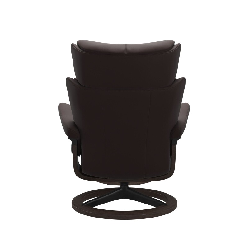 Stressless® Magic (M) Signature Base Recliner with Ottoman 1144315094344511
