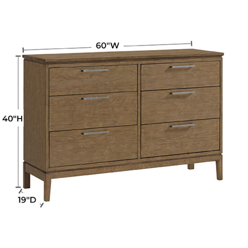 1147 Bailey 60″w Low Dresser 1147ALM