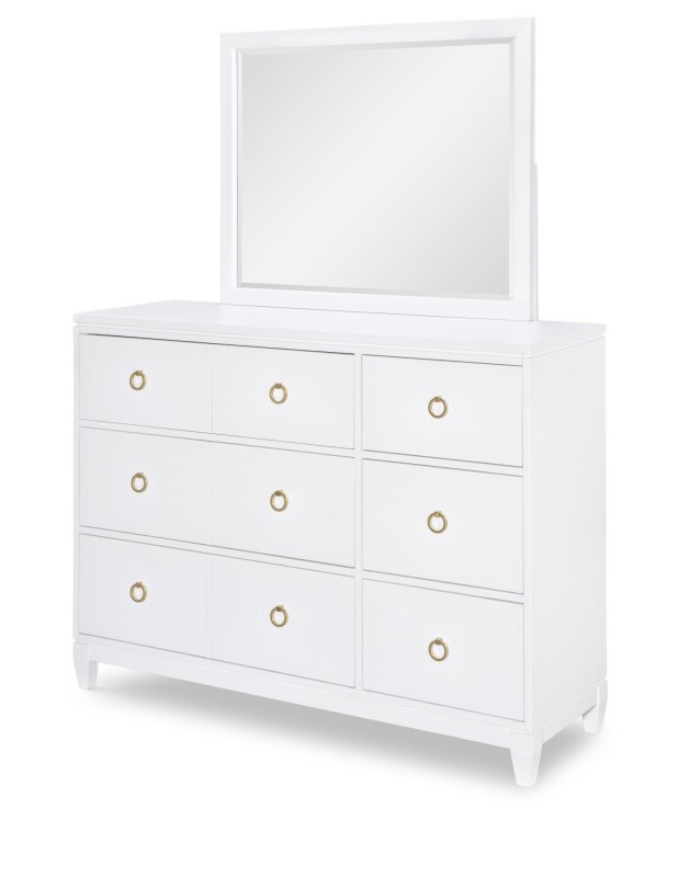 1160 Summerland BR Mirror White Finish 11600200