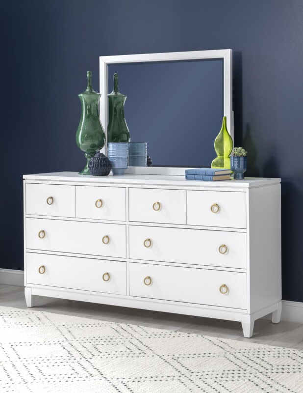 1160 Summerland BR Dresser White Finish 11601201C