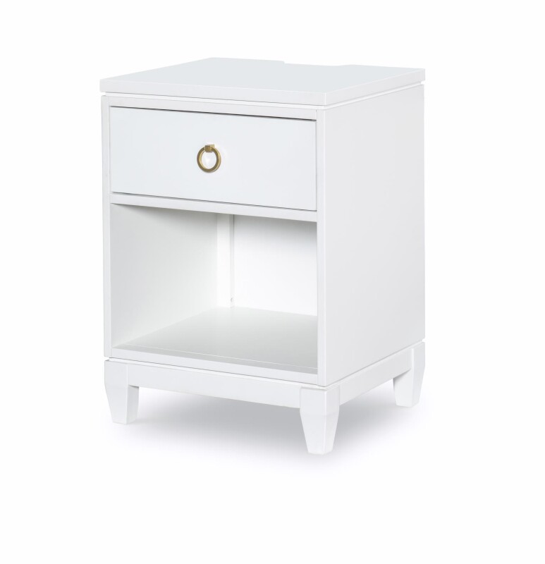 1160 Summerland BR Open Nightstand White Finish 11603101