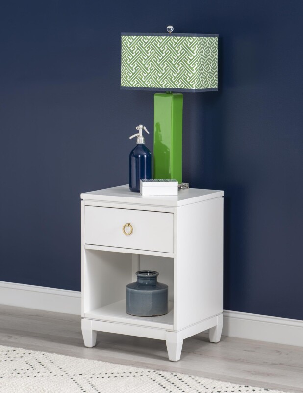 1160 Summerland BR Open Nightstand White Finish 11603101