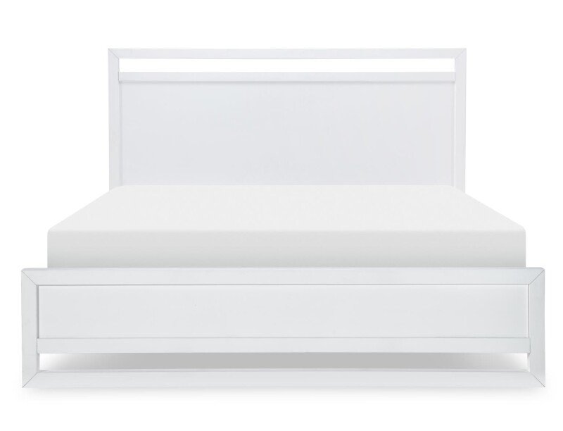 1160 Summerland BR Complete Panel Bed Queen 5/0 White Finish 11604105K