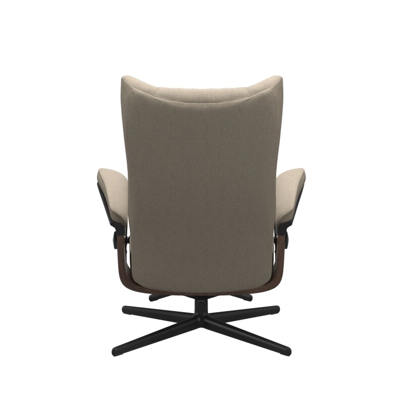 Stressless® Wing (M) Cross Base Recliner with Ottoman 1161317579814506