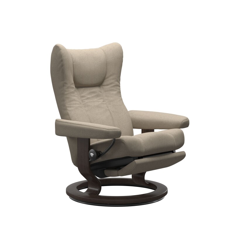 Stressless® Wing (M) Classic Base Recliner with Power 116170657981110