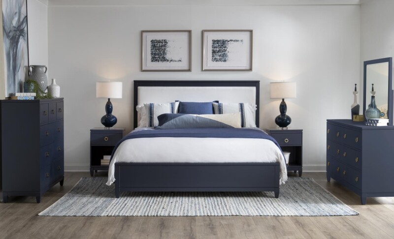 1162 Summerland BR Open Nightstand Blue Finish 11623101