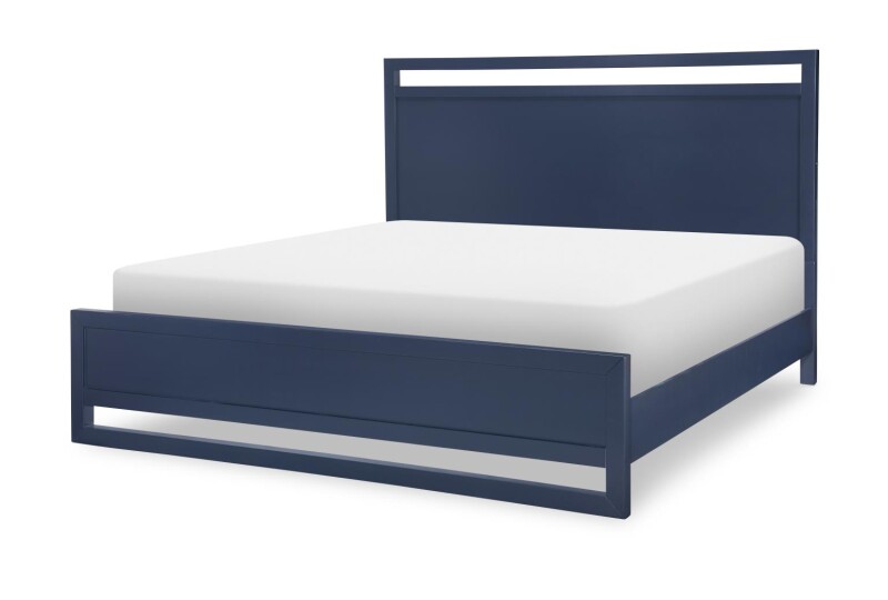 1162 Summerland BR Complete Panel Bed Queen 5/0 Blue Finish 11624105K
