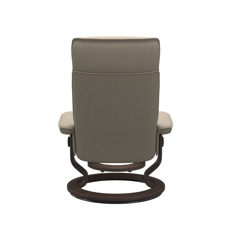 Stressless® Admiral (M) Classic Base Recliner with Ottoman 11650155798111