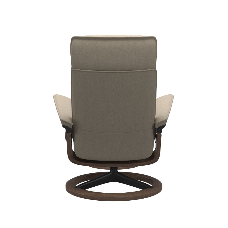 Stressless® Admiral (M) Signature Base Recliner with Ottoman 1165315579814506