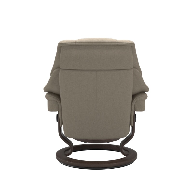 Stressless® Reno (M) Classic Base Recliner with Ottoman 11690155798111