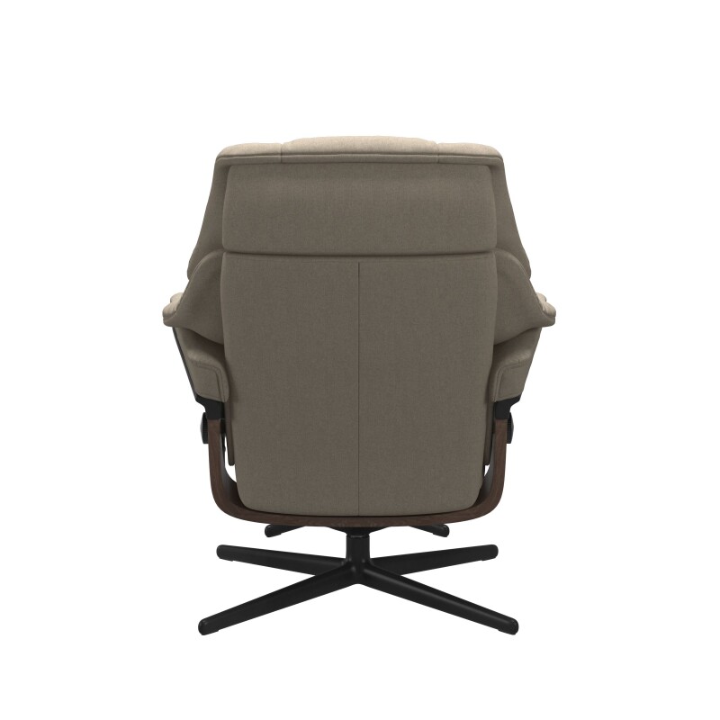 Stressless® Reno (M) Cross Base Recliner with Ottoman 1169317579814506