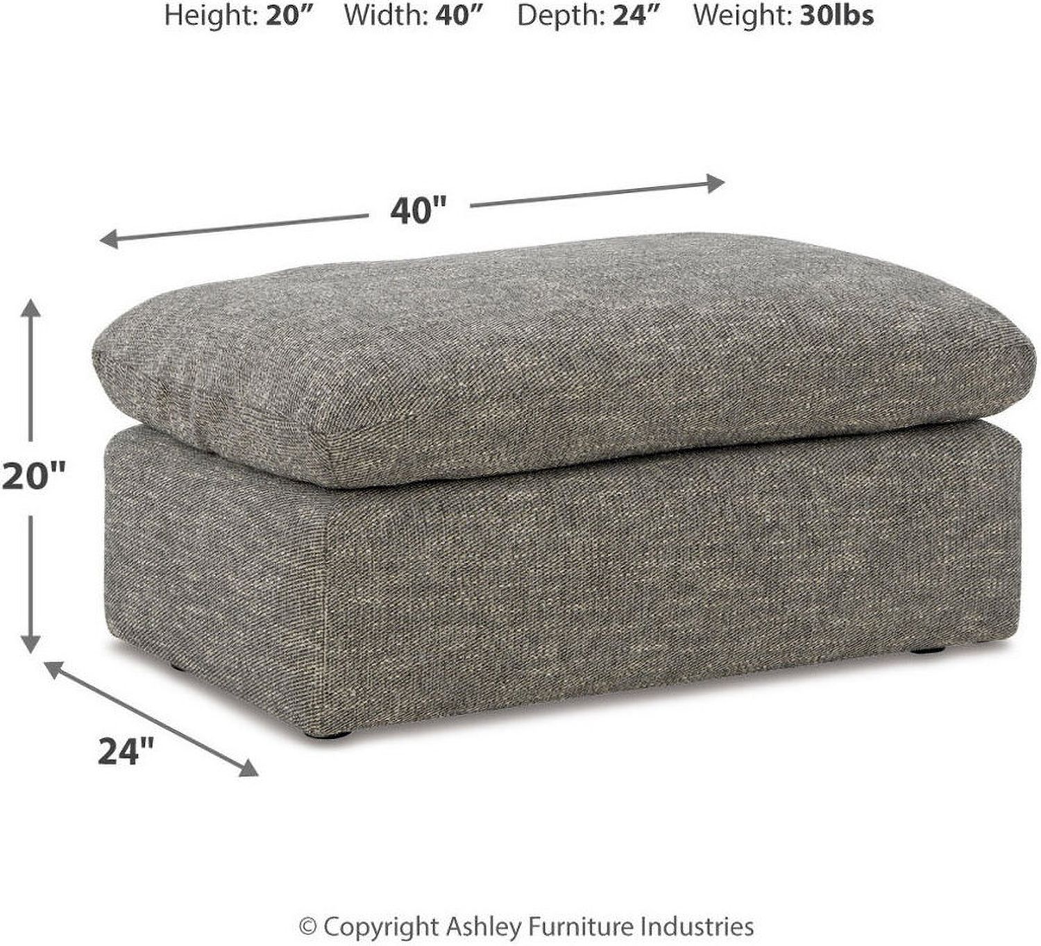 Dramatic Ottoman In Granite 1170214
