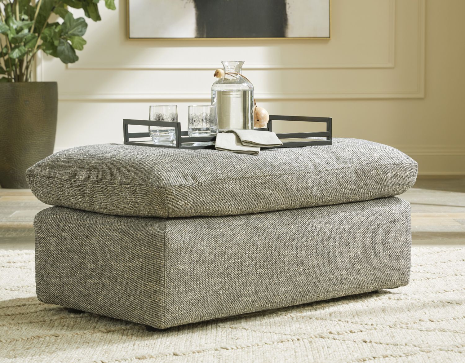 Dramatic Ottoman In Granite 1170214
