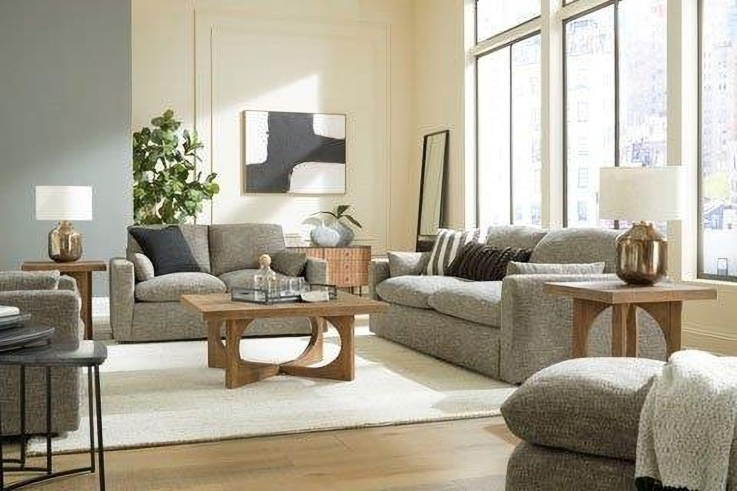 Dramatic Loveseat In Granite 1170235