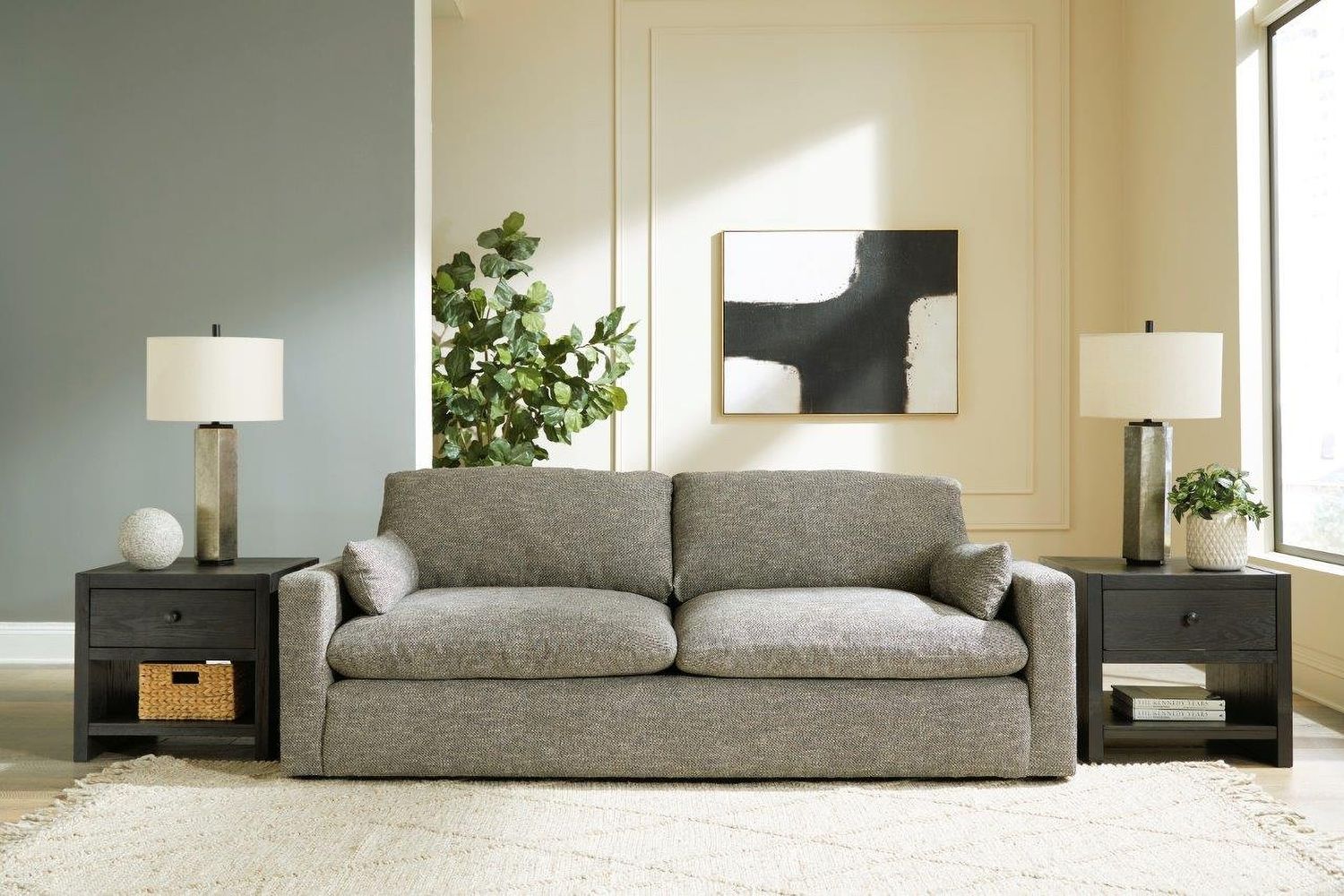 Dramatic Sofa In Granite 1170238