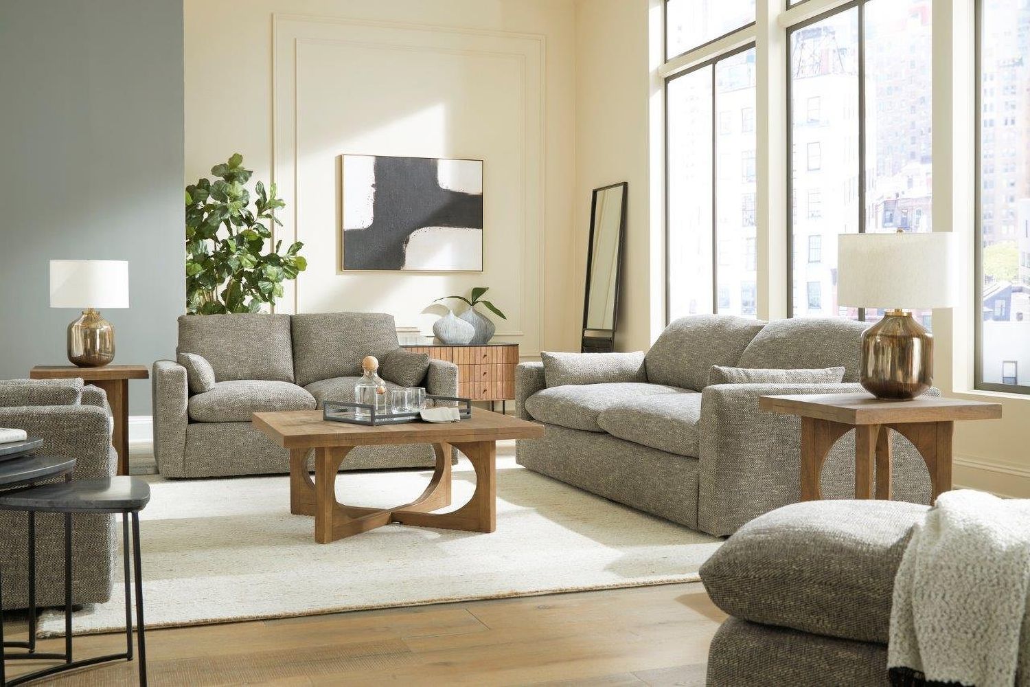 Dramatic Sofa In Granite 1170238