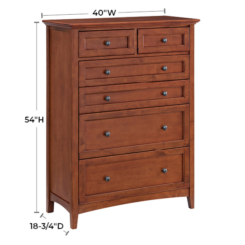 1180 Mckenzie 6-drawer Chest 1180PEC