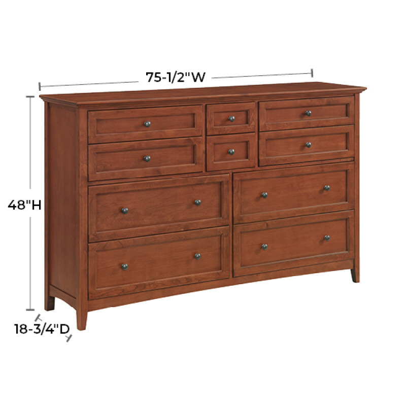 1183 Mckenzie 75″w Master Dresser 1183SN