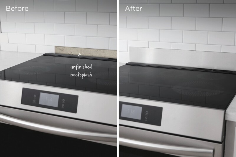 Front Control Freestanding Range Universal Backguard view 4