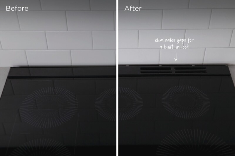 Front Control Range Black Stainless Steel Rear Filler Trim view 2