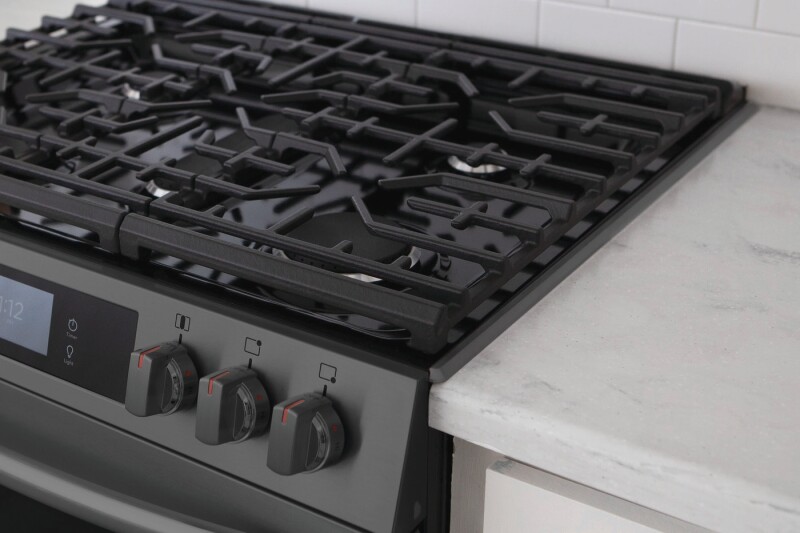 Front Control Gas Range Black Stainless Steel 4-Piece Trim Kit view 6