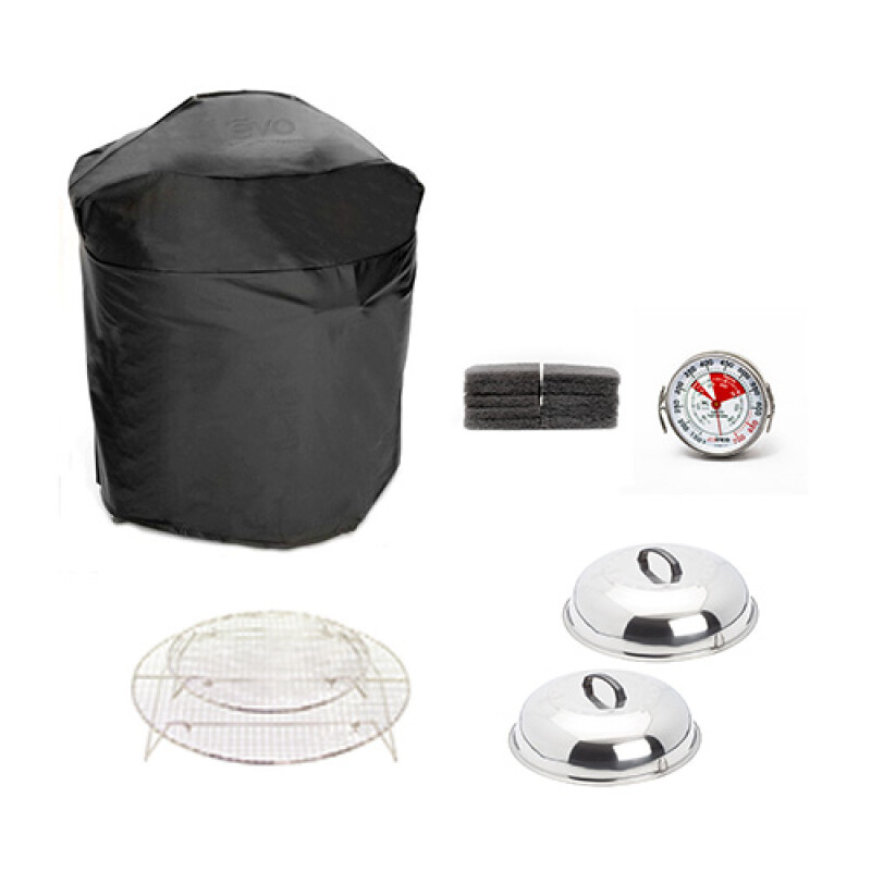 The Essential Accessory Bundle for Pro Cart (Vinyl Cover, Cooking Covers, Roasting Racks, Thermometer, Cleaning Pads) 120100PROCART