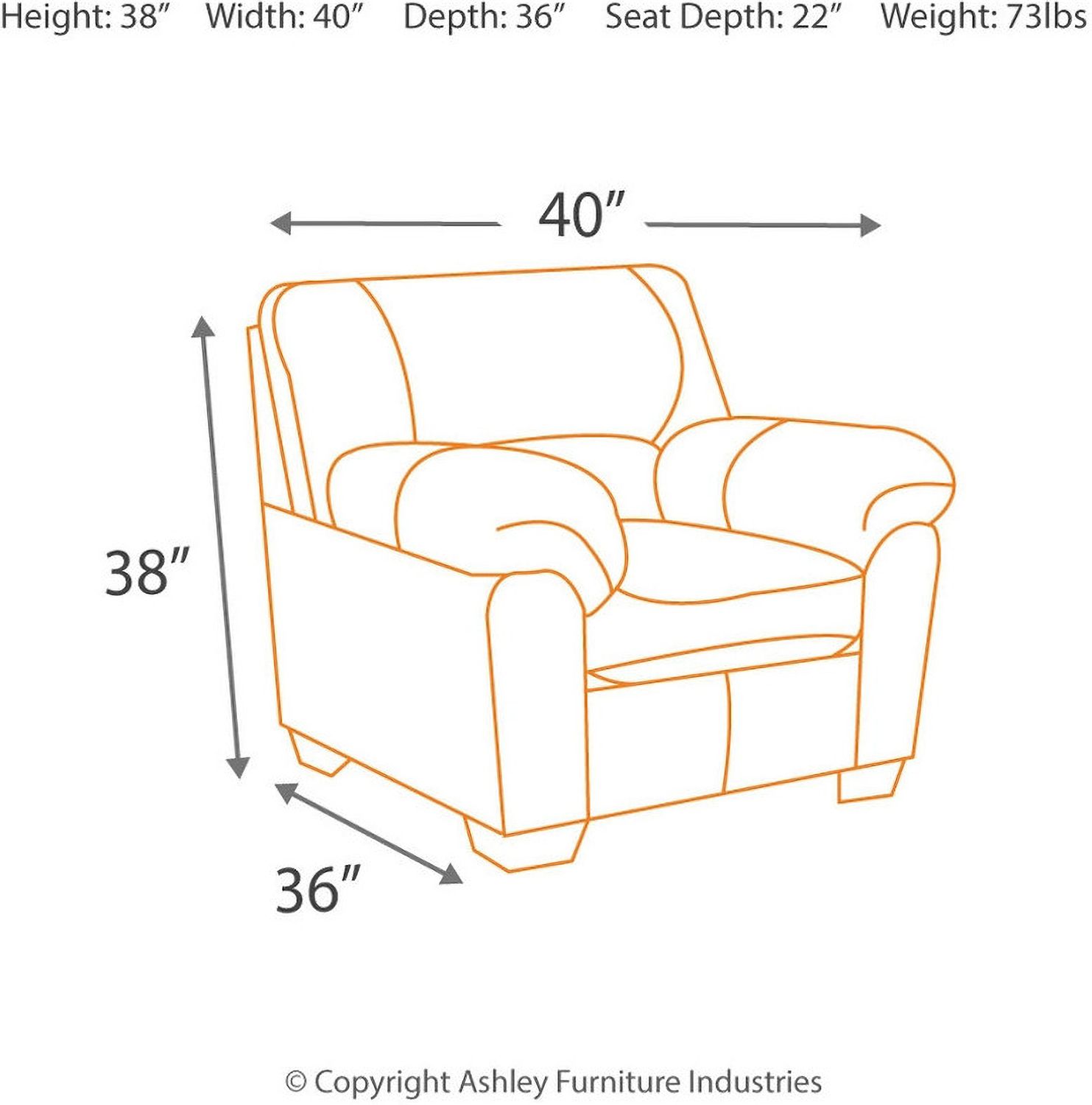 Bladen Chair In Slate 1202120