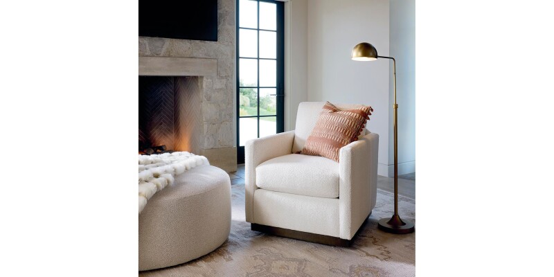 Myles Thin Track Arm Swivel Chair 12150526