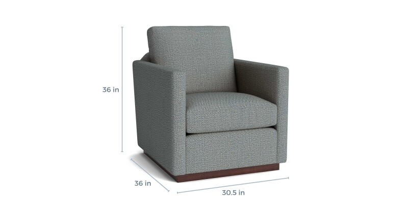 Myles Thin Track Arm Swivel Chair 12150530
