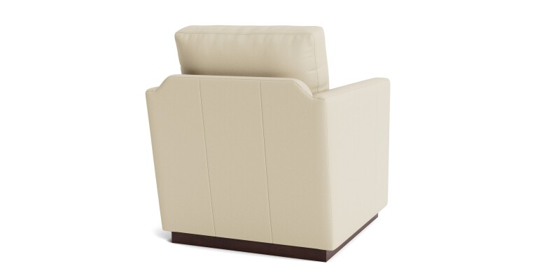 Myles Leather Thin Track Arm Swivel Chair 121505L52