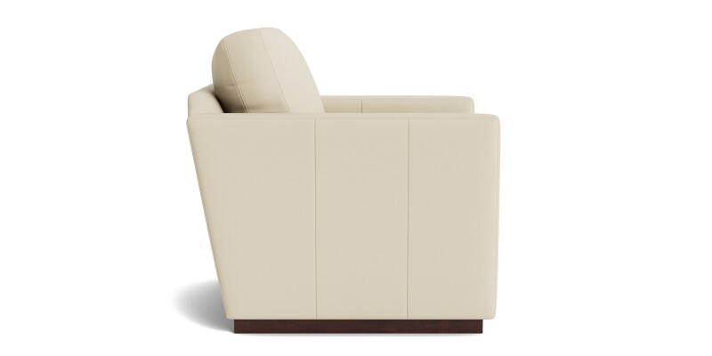 Myles Leather Thin Track Arm Swivel Chair 121505L56