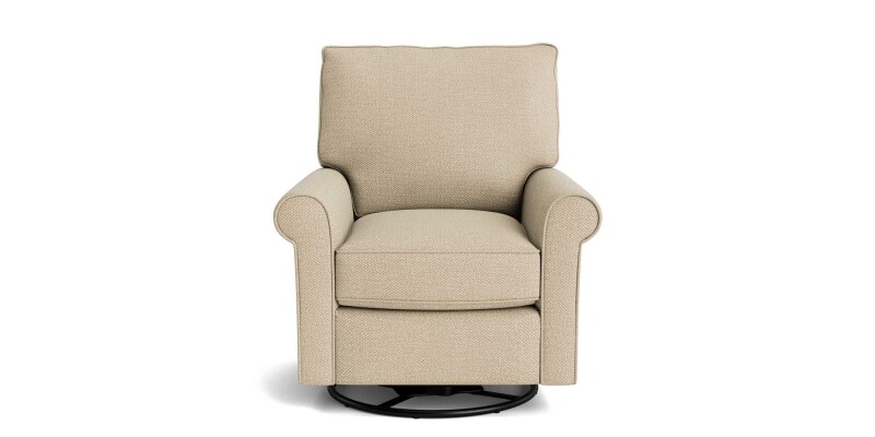 Oswell Roll Arm Swivel Glider Chair 12300931