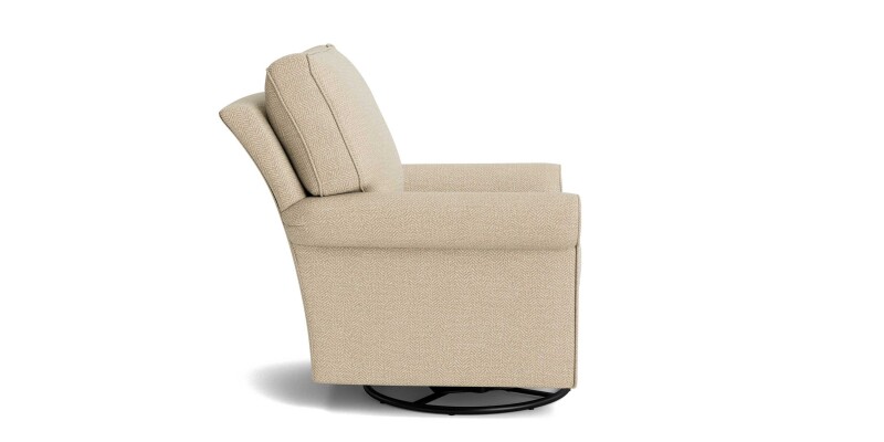 Oswell Roll Arm Swivel Glider Chair 12300931