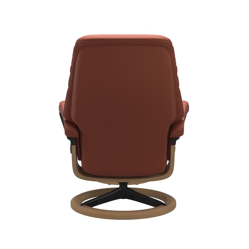 Stressless® Sunrise (M) Signature Base Recliner with Ottoman 1237315094014504