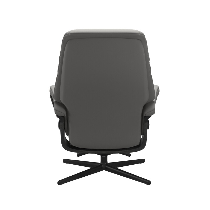 Stressless® Sunrise (M) Cross Base Recliner with Ottoman 1237317094104508